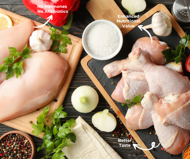 Fresh Organic Whole Chicken 1pc – Daarzood