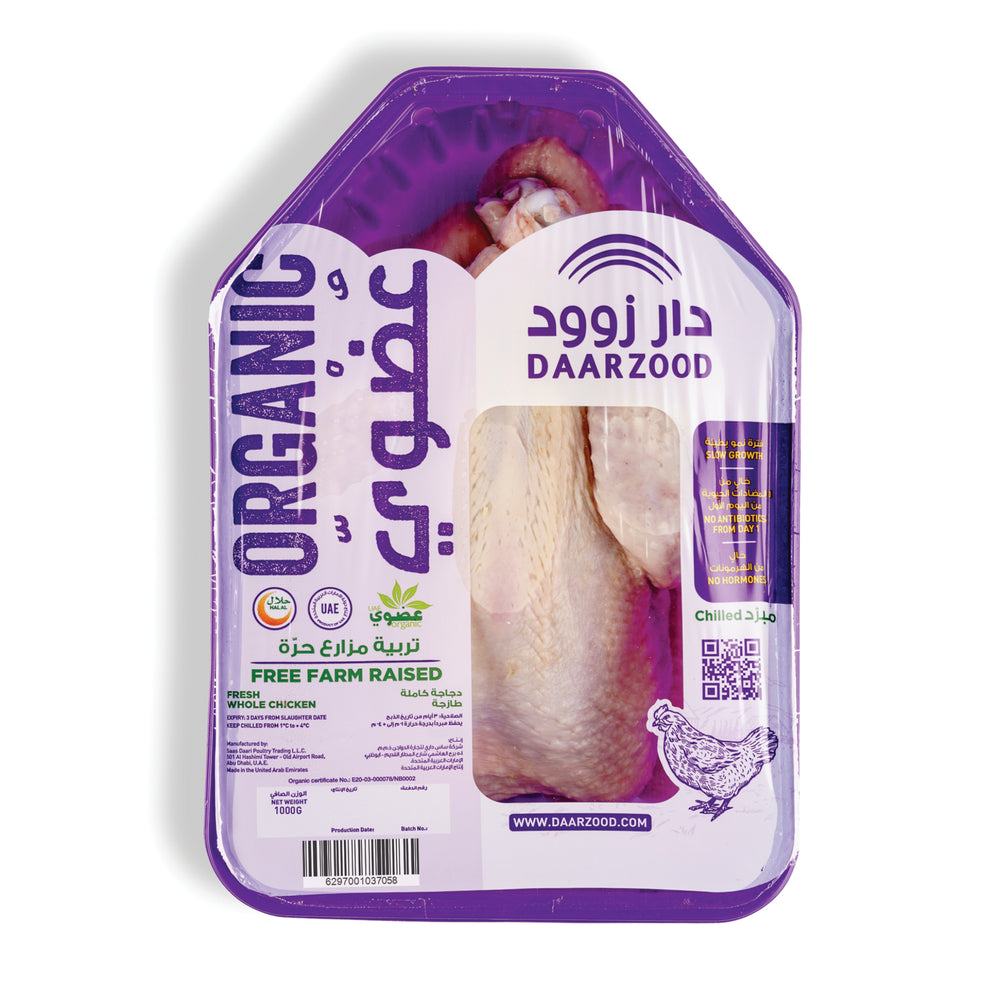 fresh organic whole chicken